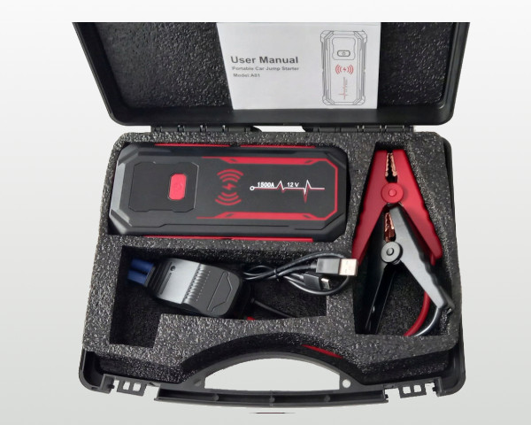 Jump Sarter Booster Powerbank 1500A 16.000mAh urządzenie wspomagające rozruch auta, quada, kosiarki