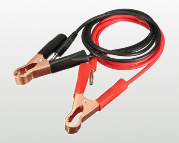 Kable banan 4mm - duży krokodyl do ładowania akumulatorów (10A)